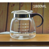 直火壶 大容量耐高温玻璃茶壶 凉水壶 烧水壶煤气炉可烧 1800ML(明火直烧)158