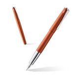 德国进口 凌美(LAMY)钢笔签字笔墨水笔Studio演艺系列时尚商务办公钢笔 开学季送老师学生 朱砂红EF尖(不带吸墨器)