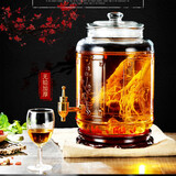 琉阳 斯宝路泡酒玻璃瓶酒坛泡酒罐带龙头透明玻璃密封罐酿酒坛子 25斤瓶+不锈钢龙头12.5L