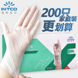 英科医疗（INTCO）一次性手套200只餐饮厨房美容塑料薄膜手套 食品级TPE手套 中码