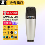 SAMSON 山逊 C01大振膜麦克风多指向电容话筒 录音配音 主播K歌 C01【标配送赠品】