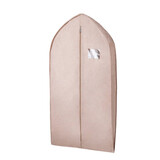 爱之橙衣服防尘罩皮草大衣罩防尘袋家用西服防尘套貂皮收纳袋子挂式衣袋 米色【立体加厚款】 中款110*58CM