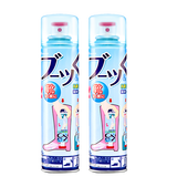 PINOLE日本进口银离子鞋子除臭喷雾 防臭剂 脚汗鞋袜抑菌喷剂 缓解异味 280ML*2瓶 包装升级