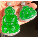 玉施冰种翡翠玉吊坠阳绿观音佛公玻璃种龙牌飘花貔貅缅甸A货玉石翡翠 已联系客服选货，尾款1000