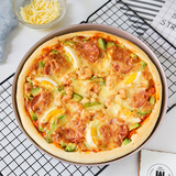 学厨 10寸披萨盘烤盘模具金色圆形家用pizza盘烤箱烘焙模具 WK9048