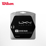 威尔胜（Wilson）力士浪耐磨网球线 费德勒同款力士浪耐用弹力兼备网球拍线 SAVAGE黑色硬线-WRZ994300