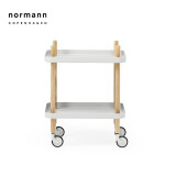 Normann Copenhagen 【进口丹麦品牌】Block 边几 床头柜小推车北欧设计可移动 Light Grey 602200