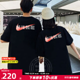 耐克（NIKE）男装女装 夏季情侣装印花透气运动服答题卡全对中高考满分短袖T恤 全棉亲肤/热推款/晒图退5【元】 S(165/84A)