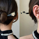 祖杉格 复古木质发簪女生古风汉服首饰簪子简约现代木簪旗袍仙女发头饰 栀子与茉莉