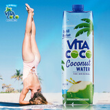 唯他可可（Vita Coco）椰子水椰汁饮料低糖低卡富含电解质原装进口椰青果汁1L*4瓶年货