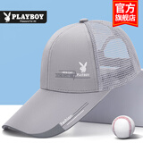 花花公子（PLAYBOY）帽子男士棒球帽遮阳防晒可调节女四季半网透气旅行鸭舌帽