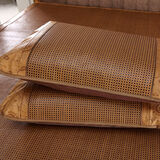 明圆清方夏凉夏季凉席枕套枕藤枕头套枕芯套凉枕套单人 清凉夏日一只装 48cmX74cm