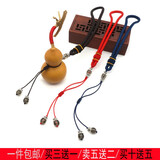 【欧阳先生】葫芦挂绳文玩把件专用车挂配件手捻小吊坠手腕红绳手绳挂件半成品520情侣人节礼物 墨绿色-HK-1   A27-207