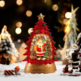 TaTanice 圣诞装饰品摆件圣诞节风灯圣诞节礼物夜灯摆件商场橱窗布置用品