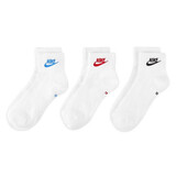 耐克（NIKE）男袜女袜 25新款训练透气短中长袜快干休闲跑步健身运动nike袜子 DX5074-911/三双装/中袜 M/24-26厘米/38-42码