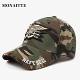 蒙奈特（MONAITTE）帽子男秋冬棒球帽鸭舌帽休闲时尚太阳帽运动四季刺绣潮流遮阳帽 迷彩色 可调节【55-62CM】