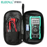 伊莱科（ELECALL）万用表高精度数字家用手持式防烧多功能小型数显电工维修万用表 MK72M电工款(可测电容)+表包