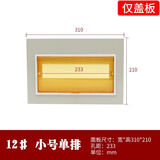 GEIYURIC PZ30配电箱铁盖板面板 单双三排明暗装盒盖子家用电表箱盖板 小型12回路铁盖