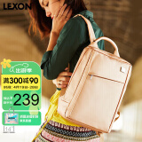 乐上（LEXON）双肩包14英寸商务笔记本电脑包时尚休闲书包女背包出差户外旅行包