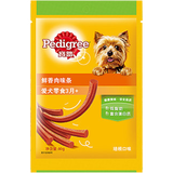 宝路鲜香肉条烟熏肉脯狗狗零食宠物训练奖励磨牙洁齿营养 培根肉味条80g*12包