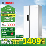 博世（BOSCH）【云朵白】502升超薄可嵌入式变频大容量风冷无霜 国补以旧换新 对开双开门家用冰箱 K1EA50209C 