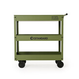 Gstandard轻奢ins风咖啡厅图书绿植花店家用可移动收纳置物小推车302军绿色