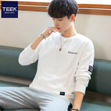 TEEK中山卫衣男装秋衣服 青少年秋冬季新款上衣 春秋款学生休闲套头衫 YW900白色 XL