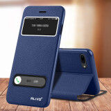 ALIVO 适用苹果7plus手机壳iphone8保护皮套6s翻盖式i6splus全包防摔se2男女 7P/8Plus 宝石蓝+钢化膜