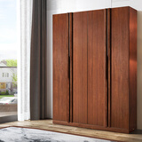 天坛家具 衣柜 实木榆木板木组合 新中式现代简约衣橱 卧室大衣柜 二门衣柜