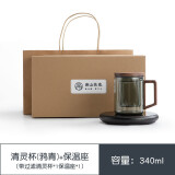 南山先生玻璃杯带把带盖便携泡茶杯茶水分离大容量办公杯带柄家用绿茶杯子 清灵杯 三档恒温 带过滤