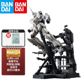 万代（BANDAI） 高达模型 mg  1/100 敢达模型拼装玩具 机甲机器人金刚玩具 独角兽 格纳库拘束架 豪华版