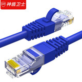 神盾卫士（SDWS）超五类网线CAT5e百兆非屏蔽双绞线宽带连接线工程家装成品网络跳线1米SC5-1F