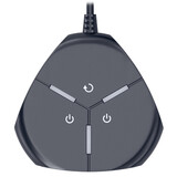 零度世家 电脑移动桌面开关按钮  带USB接口 按钮网吧台式主机箱电源开机键重启键外接外置延长线 黑色