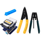 科路士 FTTH光纤入户光纤切割刀皮线开剥器剥线钳维米勒钳导轨条光功率计冷接工具组合熔接套装多仓配送 FC-6S+M+K+L