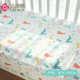 洁丽雅婴儿隔尿垫四季透气防水可洗卡通可爱经期垫纯棉大号隔尿垫 大号：兔子1条装