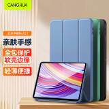 CangHua 适用于小米Redmi Pad Pro12.1英寸保护套 2024款红米平板电脑保护壳三折支架超薄全包pad皮套 薰