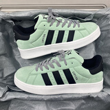 喜洛驰男鞋秋冬季新款潮牌透气滑板鞋厚底增高休闲面包鞋男生运动鞋子 白绿 42