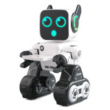 JJR/C机器人玩具智能语音遥控对话儿童学习跳舞电动玩具男女孩节日礼物 K10白+遥控电池+螺丝刀