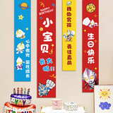 TaTanice生日场景布置装饰 生日挂布派对氛围道具儿童生日背景墙装饰