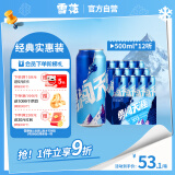 雪花啤酒（Snowbeer） 勇闯天涯 500ml*12听 夏日清爽 经典实惠装