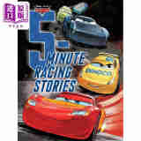 迪士尼5分钟赛车故事 5-Minute Racing Stories 英文原版 儿童绘本故事图画书 迪士尼系列 精装 进口儿童读物