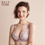 夏.娃.之.秀性感内衣女聚拢防下垂收副乳上托洞洞杯小胸显大蕾丝文胸罩3763 湘妃粉 75A /34A(上薄下厚杯约3CM)