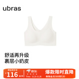 ubras【虞书欣同款】小奶皮云朵经典无尺码内衣女文胸透气无痕无钢圈胸 【new小奶皮】燕麦奶色 背心款(100-130斤)A-C杯