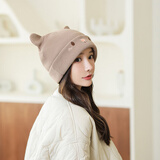 酒风学长月子帽子女产后防风春秋款时尚显脸小产妇帽孕妇头巾包头帽子