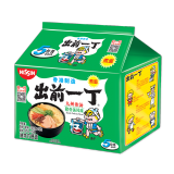 出前一丁（NISSIN）日清 进口方便面 九州猪骨汤味 五连包*100g 泡面袋速食煮面