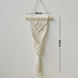 丹斯提尼ins干花墙贴墙面装饰手工编织墙上挂件客厅卧室壁挂壁饰卡片墙饰 网兜挂毯