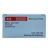 瑞声达 至力音悦电池A13/A10/A312/A675电池1.45v助听器专用锌空气纽扣电池 德国长声312D（整盒）