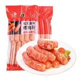 双汇地道肠肉肠400g 火山石烤肠 台式热狗肠 芝士脆皮肠 冷冻半成品 烤肉肠原味1斤+黑胡椒味1斤