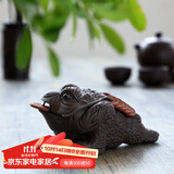 龙寅 茶宠摆件可养紫砂金蝉功夫茶具配件摆件