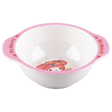 五和（WUHE）美乐蒂辅食碗儿童碗宝宝餐具分格餐盘吃饭碗密胺材质防烫耐摔 双耳碗250ml